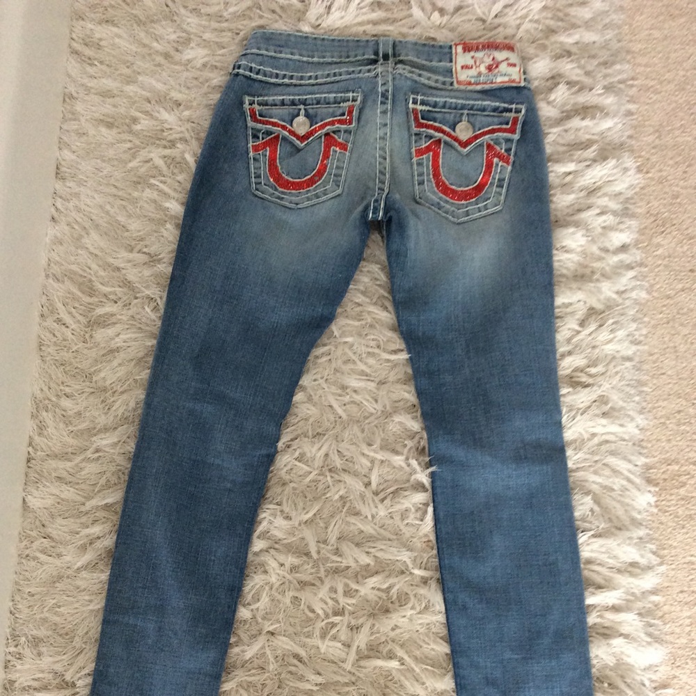 COPY - True religion rhinestone denim pants